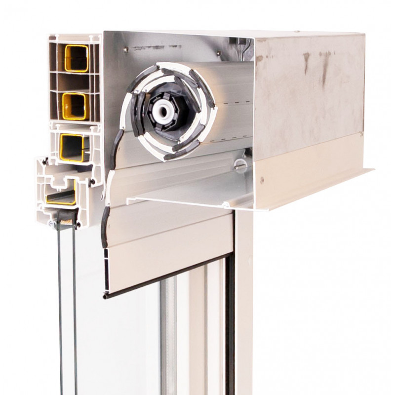 Eingebauter Außenrollladen