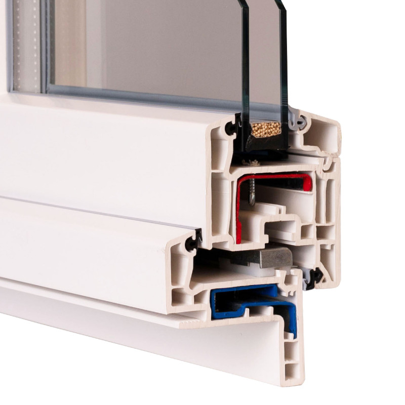 VEKA Softline 70, dormant rénovation 30mm (hauteur 73mm), ouvrant 80mm