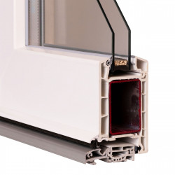 VEKA Softline 70, Haupteingangstür nach innen öffnend (Flügel 120mm)