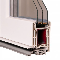 VEKA Softline 82MD, drzwi wejściowe otwierane do wewnątrz (skrzydło 124mm)