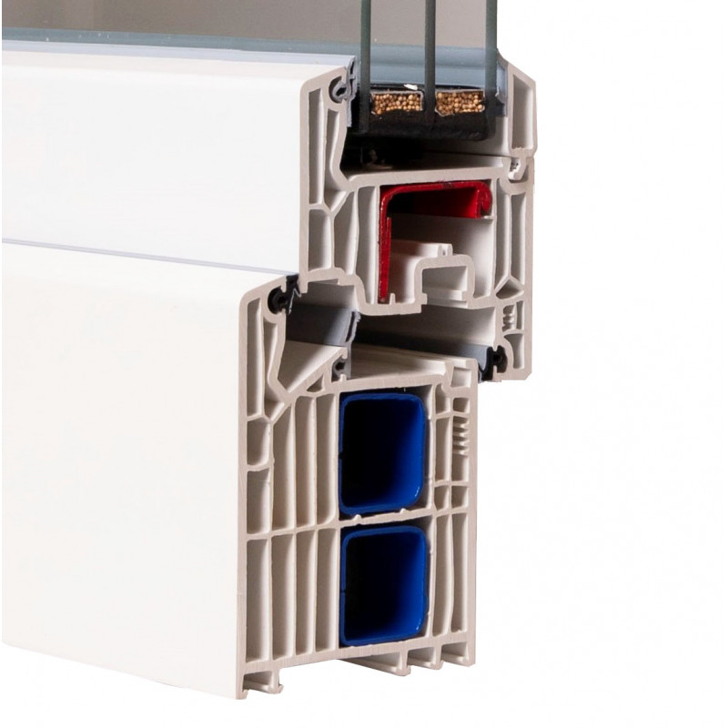 Veka Softline 82MD, dormant 106mm, ouvrant 84mm