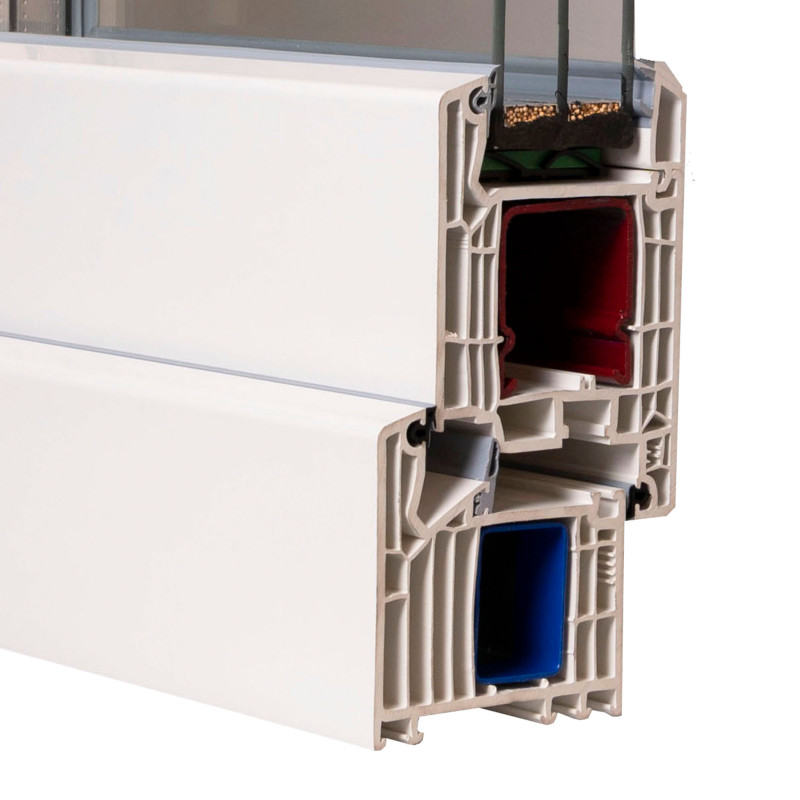 Veka Softline 82MD, dormant 83mm, ouvrant 114mm