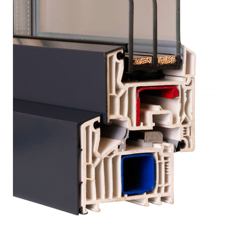 VEKA Softline 82MD z nakładkami alu (okna, drzwi balkonowe)