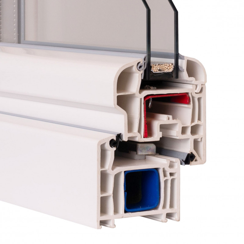 VEKA Softline 70, dormant 67mm, ouvrant ovale 80mm