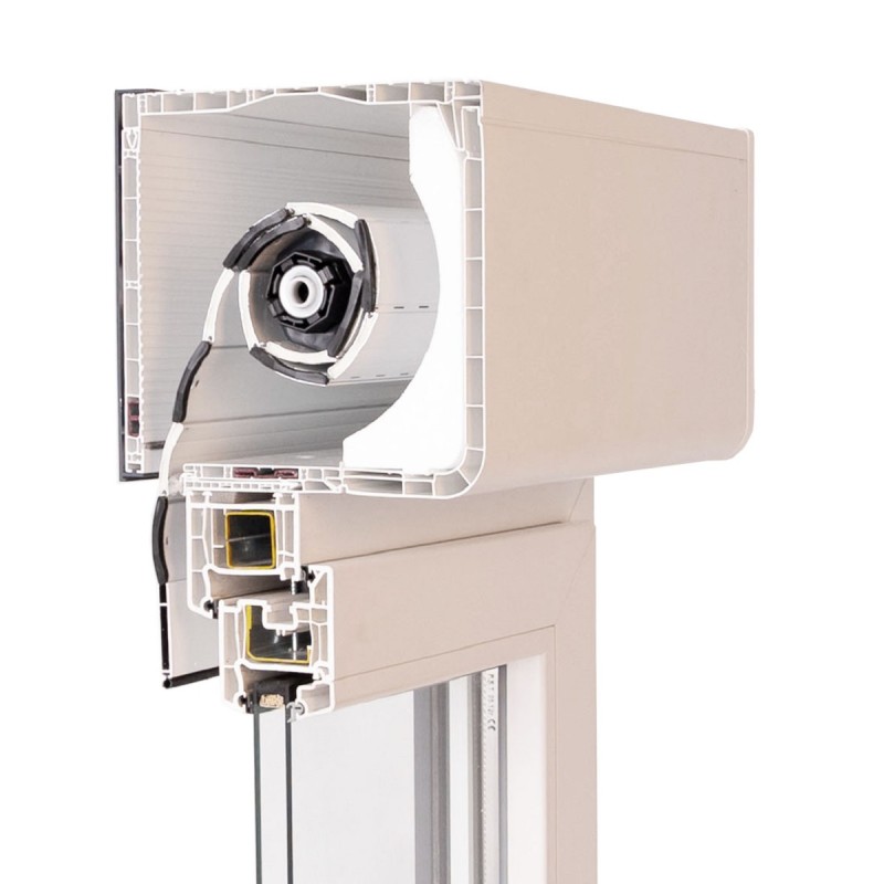 CB oval Box 205 x 215mm mit Alu-Vorsatzblende von Aussen, Isolierung – Styropor