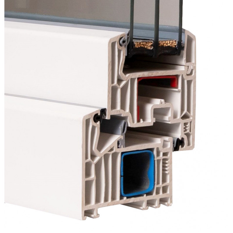 Veka Softline 82MD, dormant 73mm, ouvrant 84mm