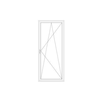 Tilt and turn balcony door, also with alu sill