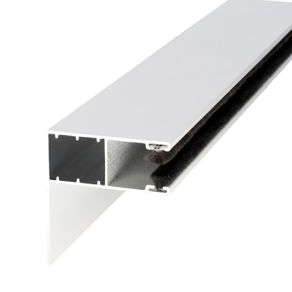 Coulisse singulière angulaire mini en alu (53 x 60mm)