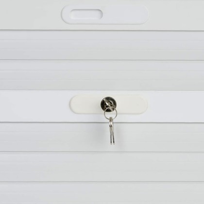 Cylinder lock mini in the bottom / middle slat