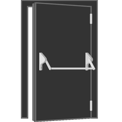 Anti-panic door locks